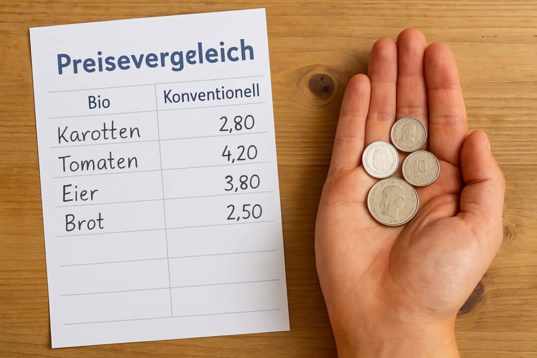 Bio oder konventionell – so gross ist der Preisunterschied wirklich