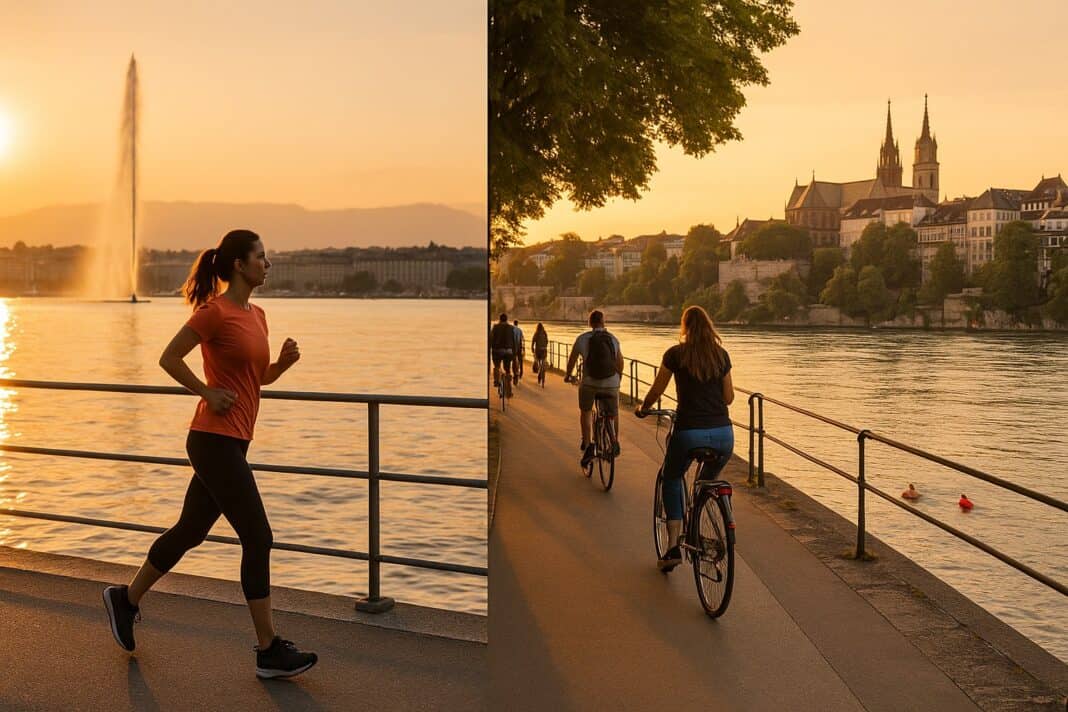 Genf und Basel im Bewegungsvergleich – See, Rhein und Alltag