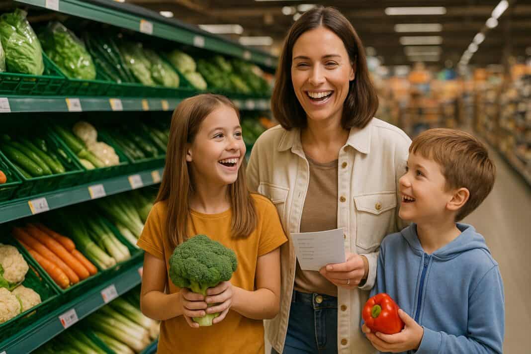 Gesund einkaufen mit Kindern bei Coop & Migros – mit Spass und Plan