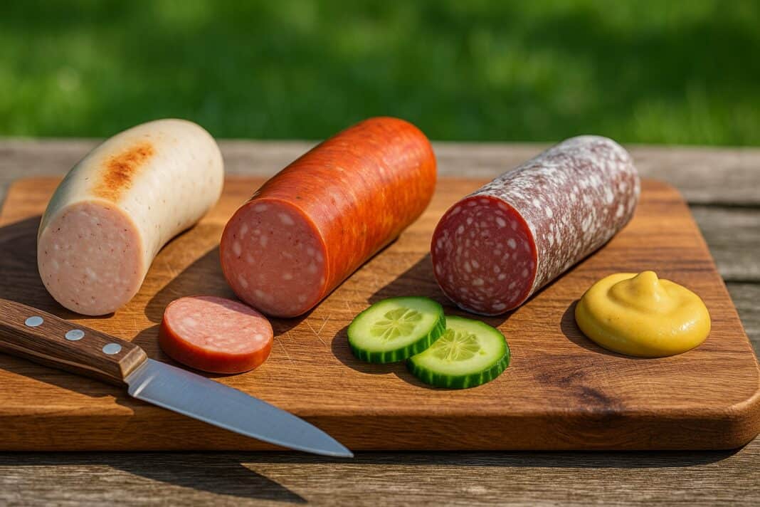 Kalbsbratwurst, Cervelat und Salsiz im Direktvergleich